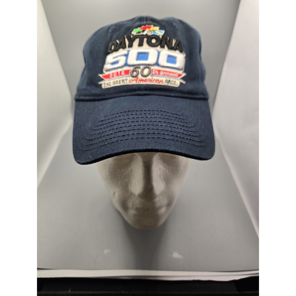 NASCAR Daytona 500 2018 Fanatics Adjustable Dad‎ Hat Navy Blue New w/ Tags